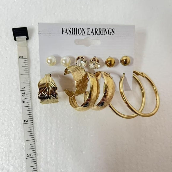 18 Sets Style Earrings Boho Gold Silver Blue Purple Dangling Round Dot - Picture 5 of 10